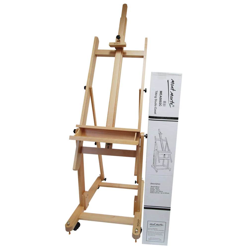 Mont Marte Rear Support Easel - Black