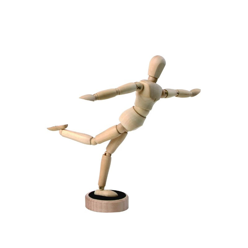 Artist Manikin Posable Figure - 4.5 Magnetic Wood Mannequin Form