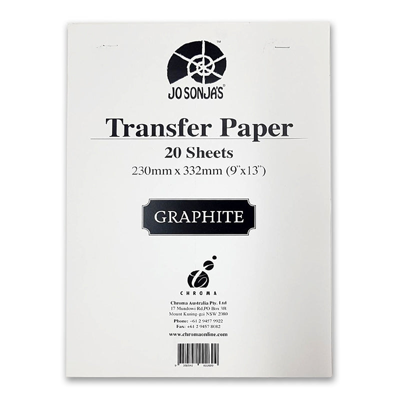 Graphite Transfer Paper, 9 x 13 - 50 Sheets - Black Waxed Paper