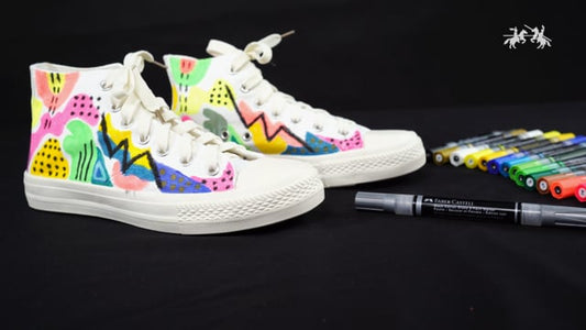 DIY Canvas Shoes with Faber-Castell