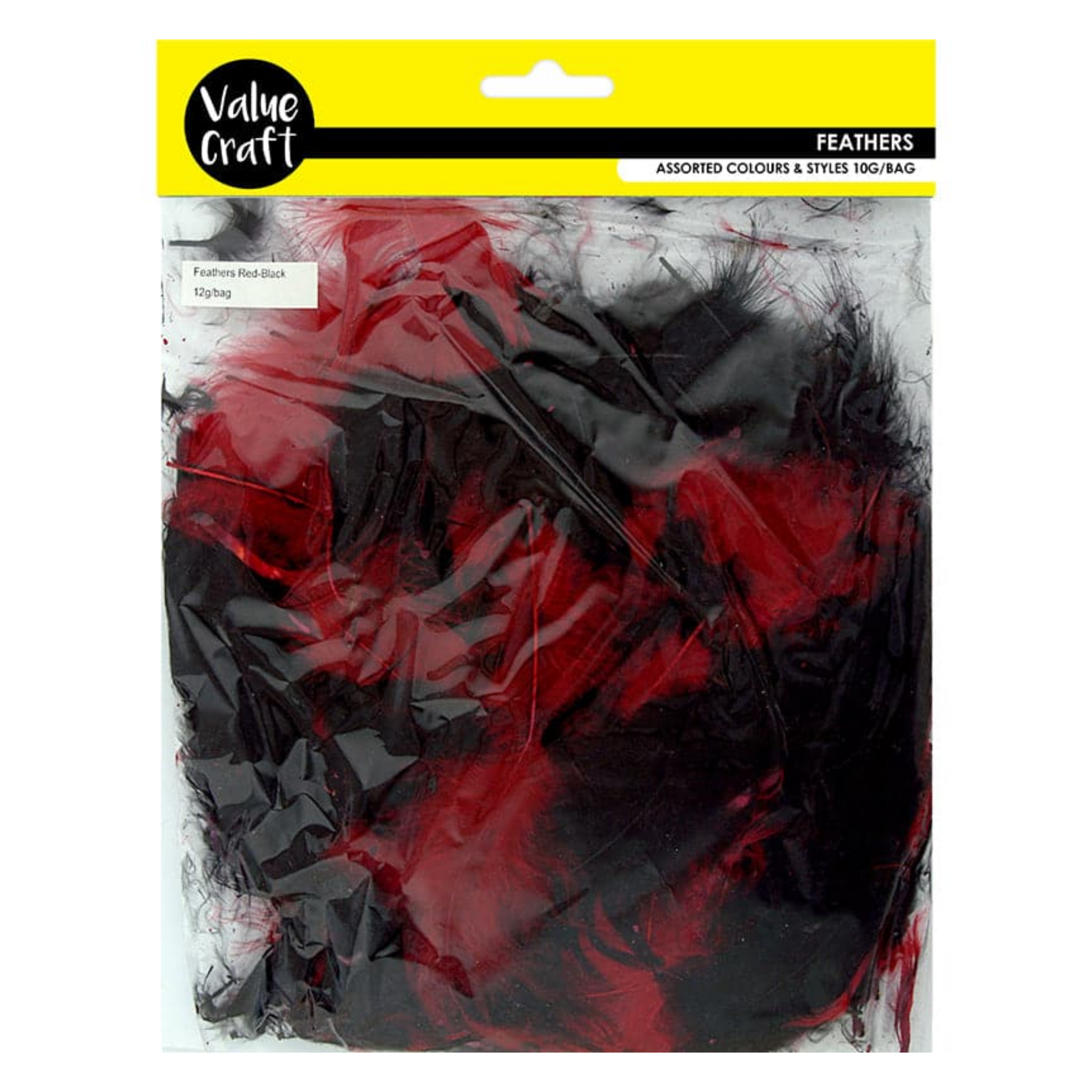 Value Craft Feathers 10g Red and Black