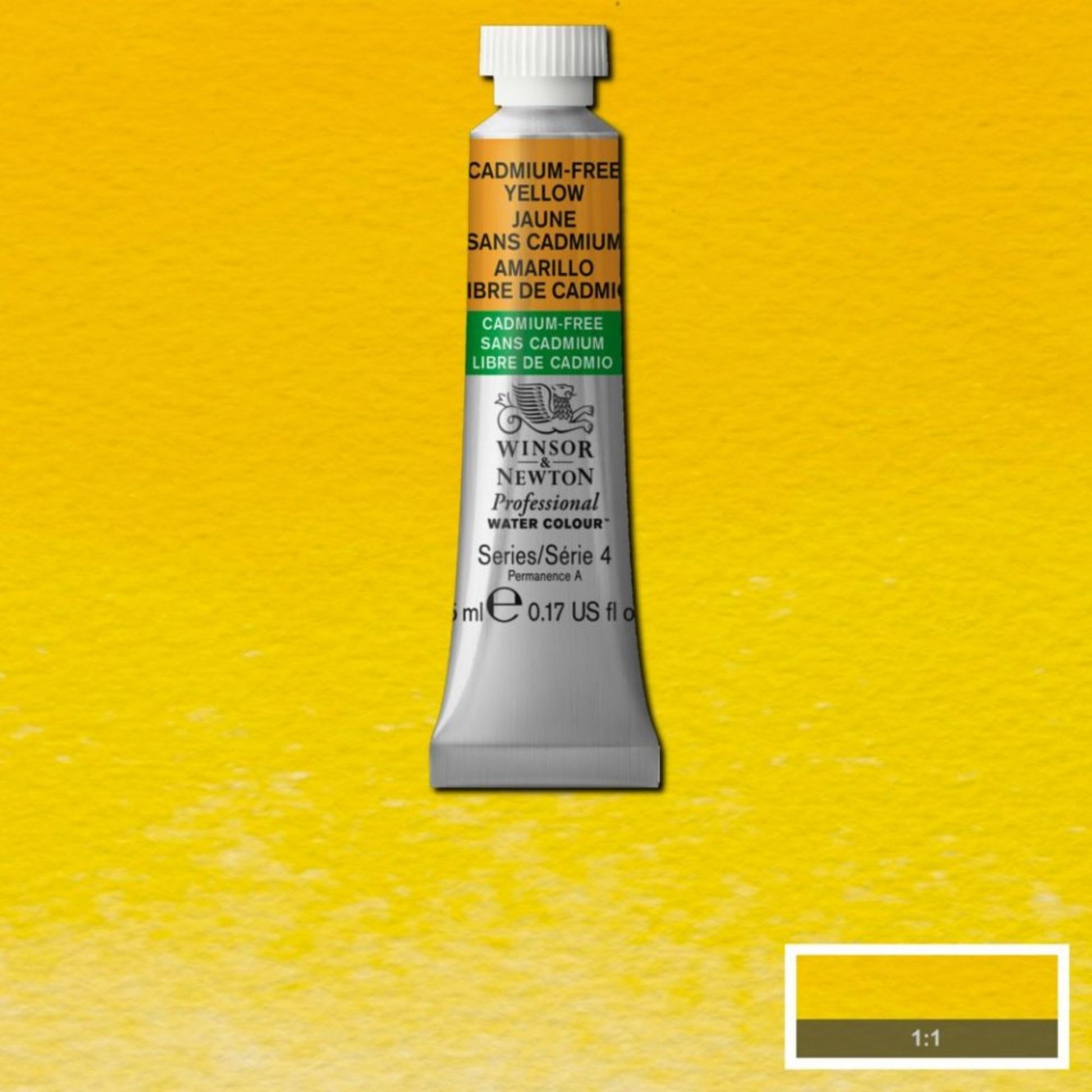 Winsor and Newton Prof WC 5ml Cadmium Free S4 Cadmium Free Yellow