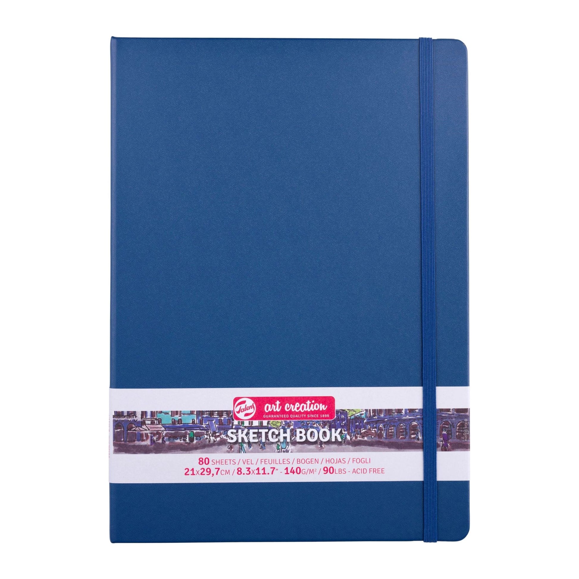 Talens Art Creation Hardback Sketchbook 140gsm 21x30cm NAVY BLUE