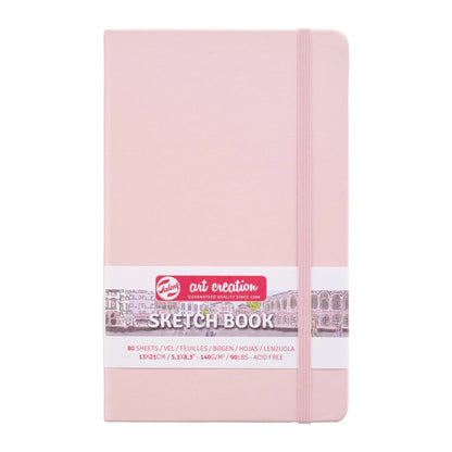 Talens Art Creation Hardback Sketchbook 140gsm 13x21cm Pastel Pink