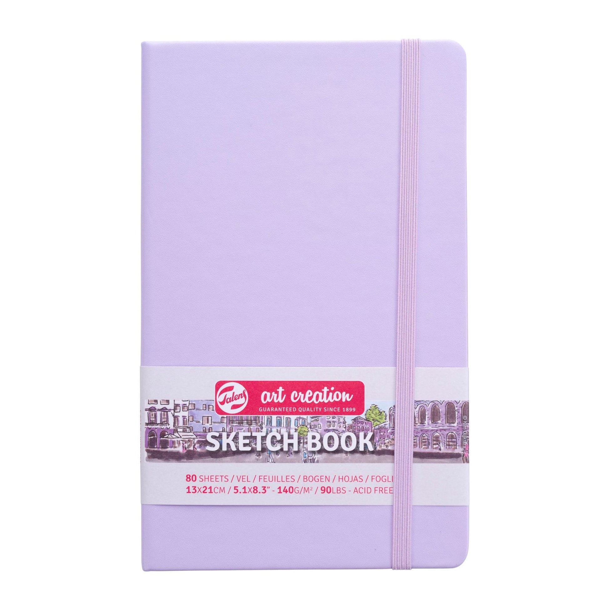 Talens Art Creation Hardback Sketchbook 140gsm 13x21cm Pastel Violet