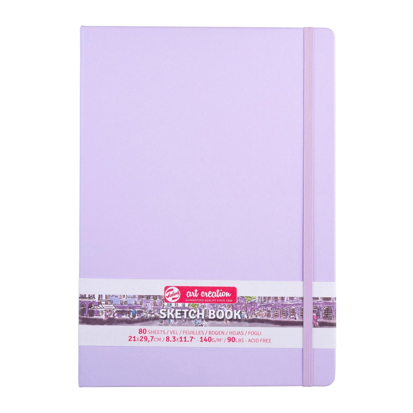 Talens Art Creation Hardback Sketchbook 140gsm 21x30cm Pastel Violet