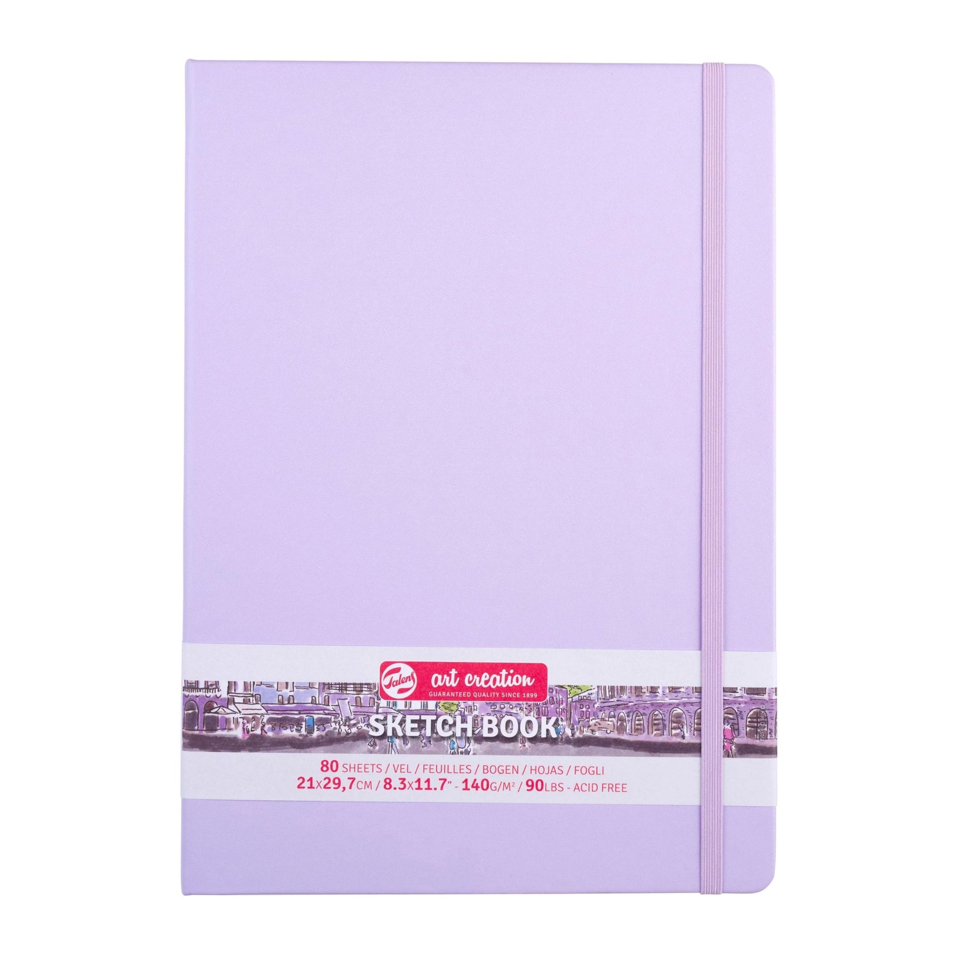 Talens Art Creation Hardback Sketchbook 140gsm 21x30cm Pastel Violet