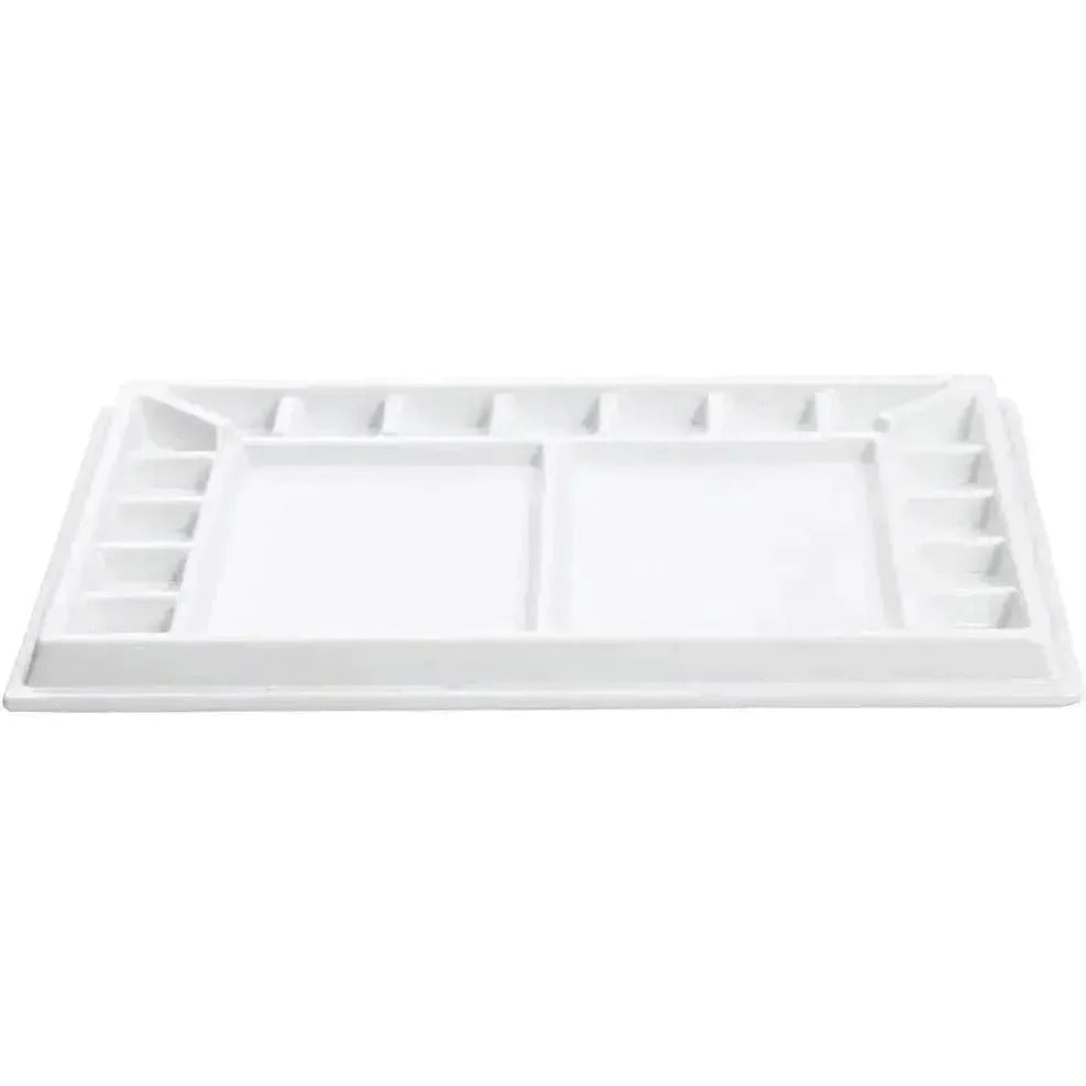 MEEDEN Porcelain Palette 17 Well 33x25x2.5cm