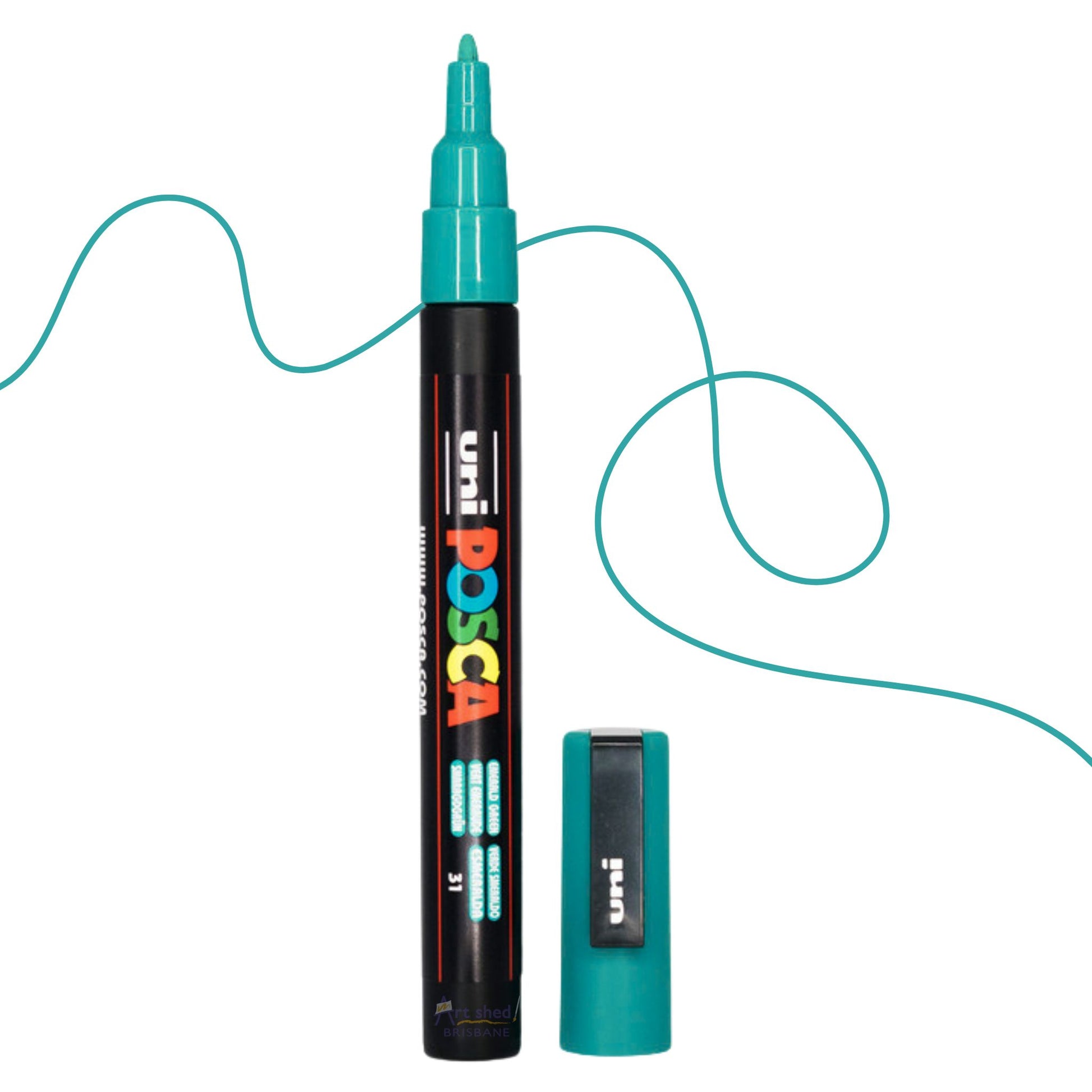 UNI POSCA 3M Fine BULLET 0.9 to 1.3mm Emerald Green