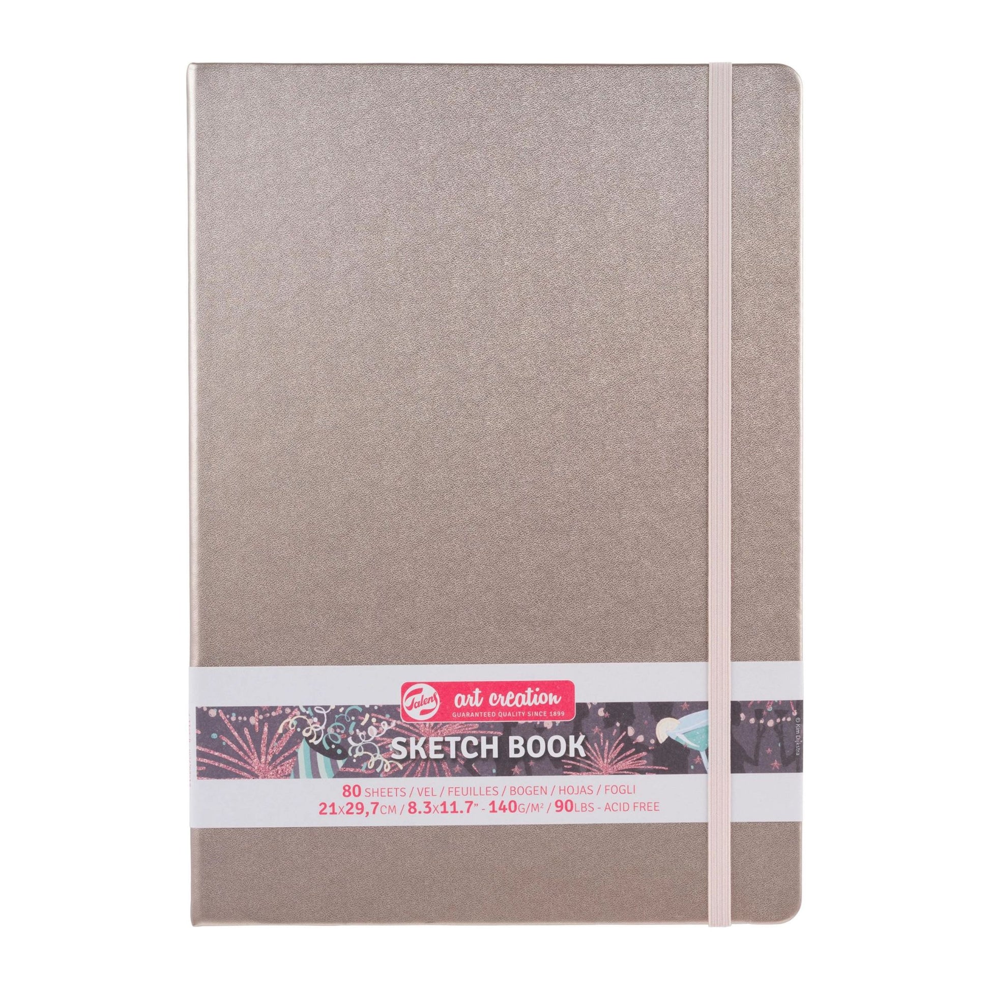 Talens Art Creation Hardback Sketchbook 140gsm 21x30cm Pink Champagne