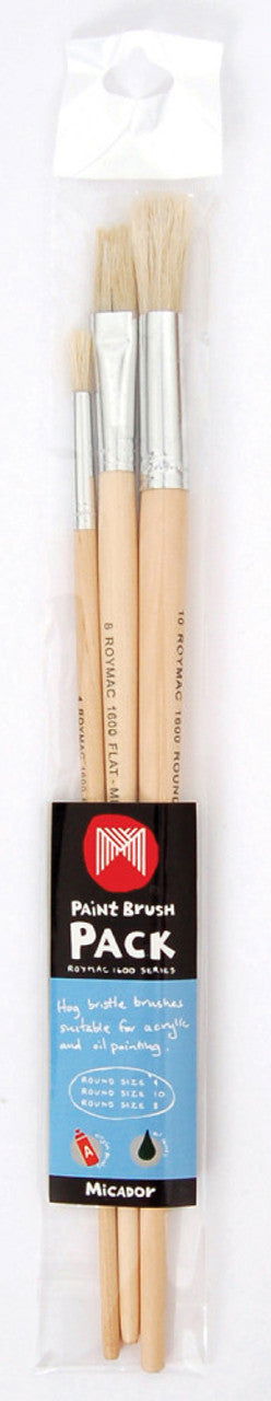 1600 Series Micador Brush Set Pack of 3