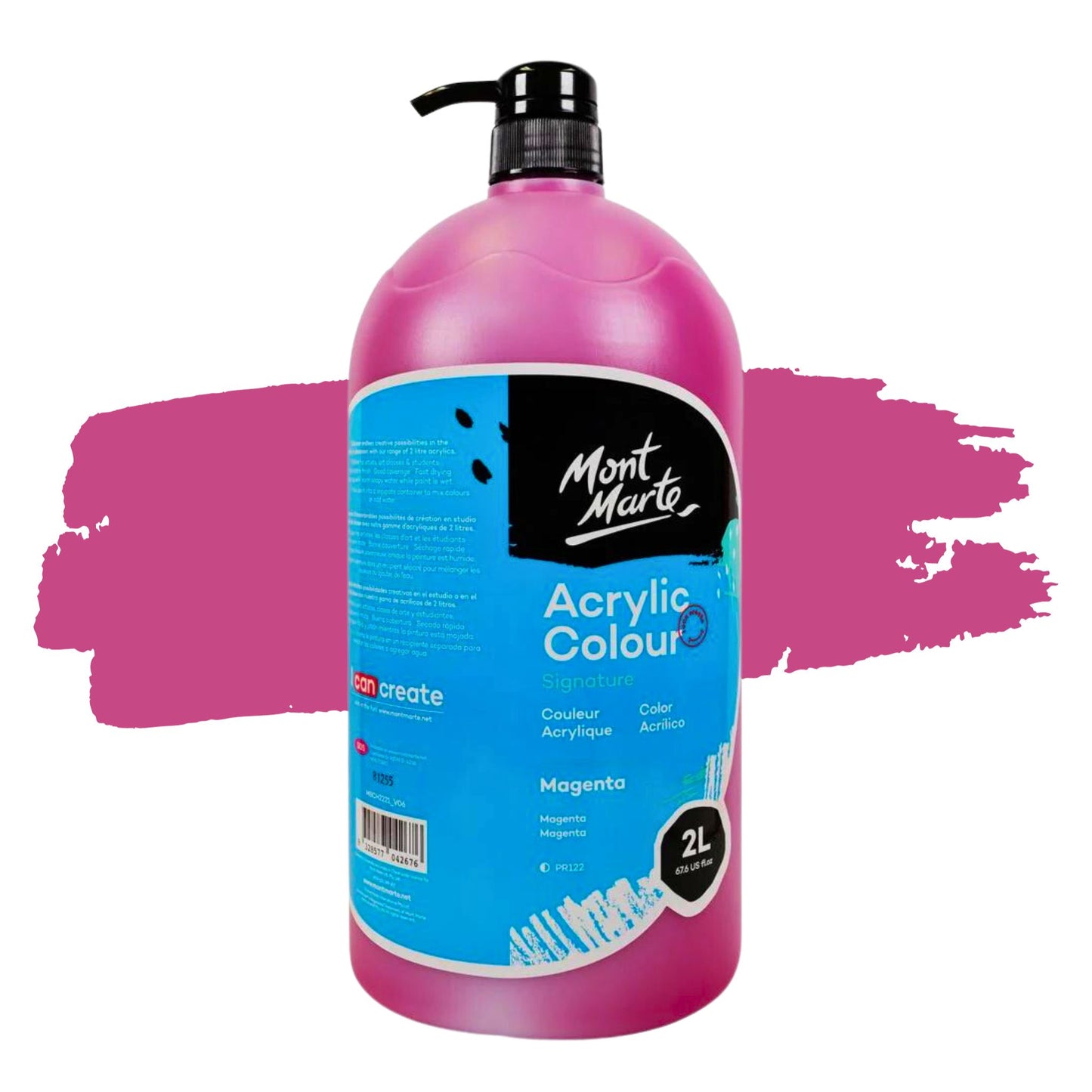 Mont Marte Signature Acrylic Paint 2 Litres Magenta