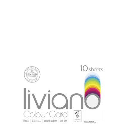 Liviano Light Card A3 180gsm Pack of 5 White