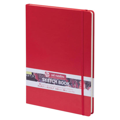 Talens Art Creation Hardback Sketchbook 140gsm 21x30cm Red