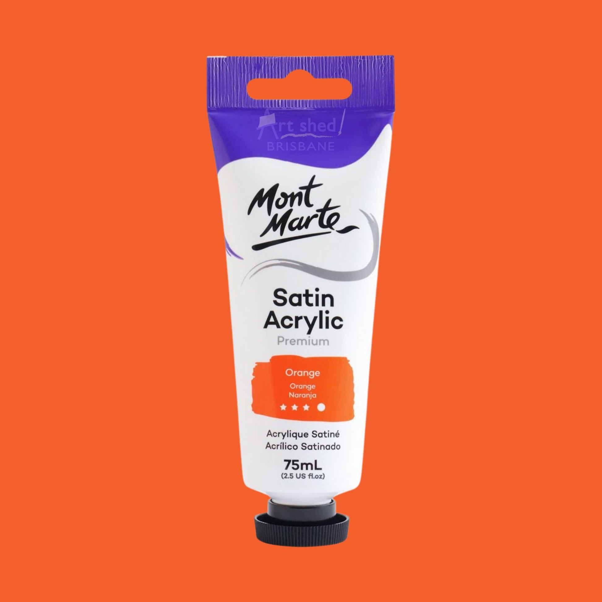 Mont Marte Satin Acrylic 75ml ORANGE