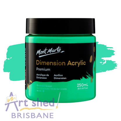 Mont Marte Dimension Acrylic Paint 250ml Emerald Green