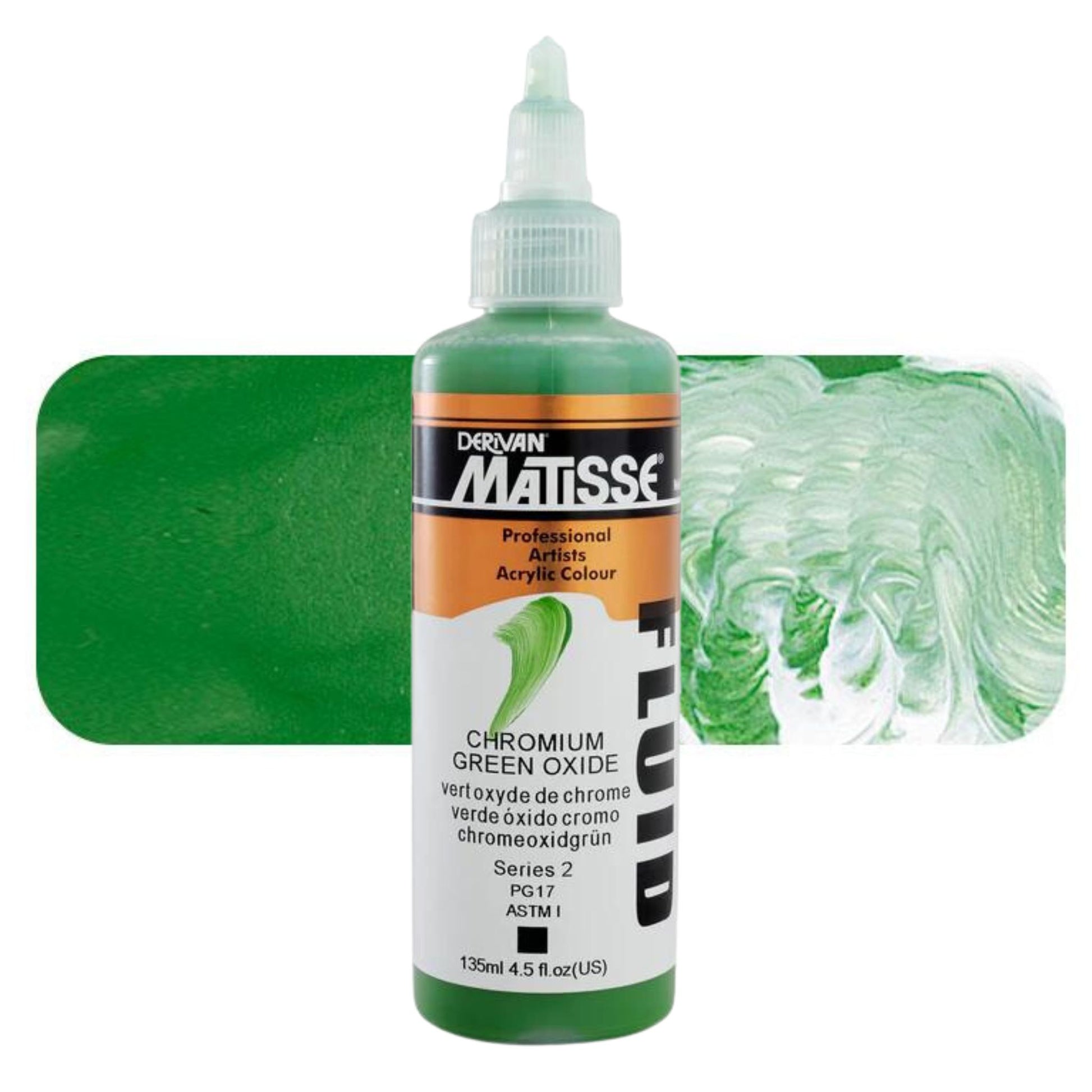 Matisse Fluid Acrylic 135ml S2 Chromium Green Oxide