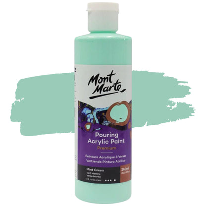 Mont Marte Pouring Acrylic 240ml Mint Green