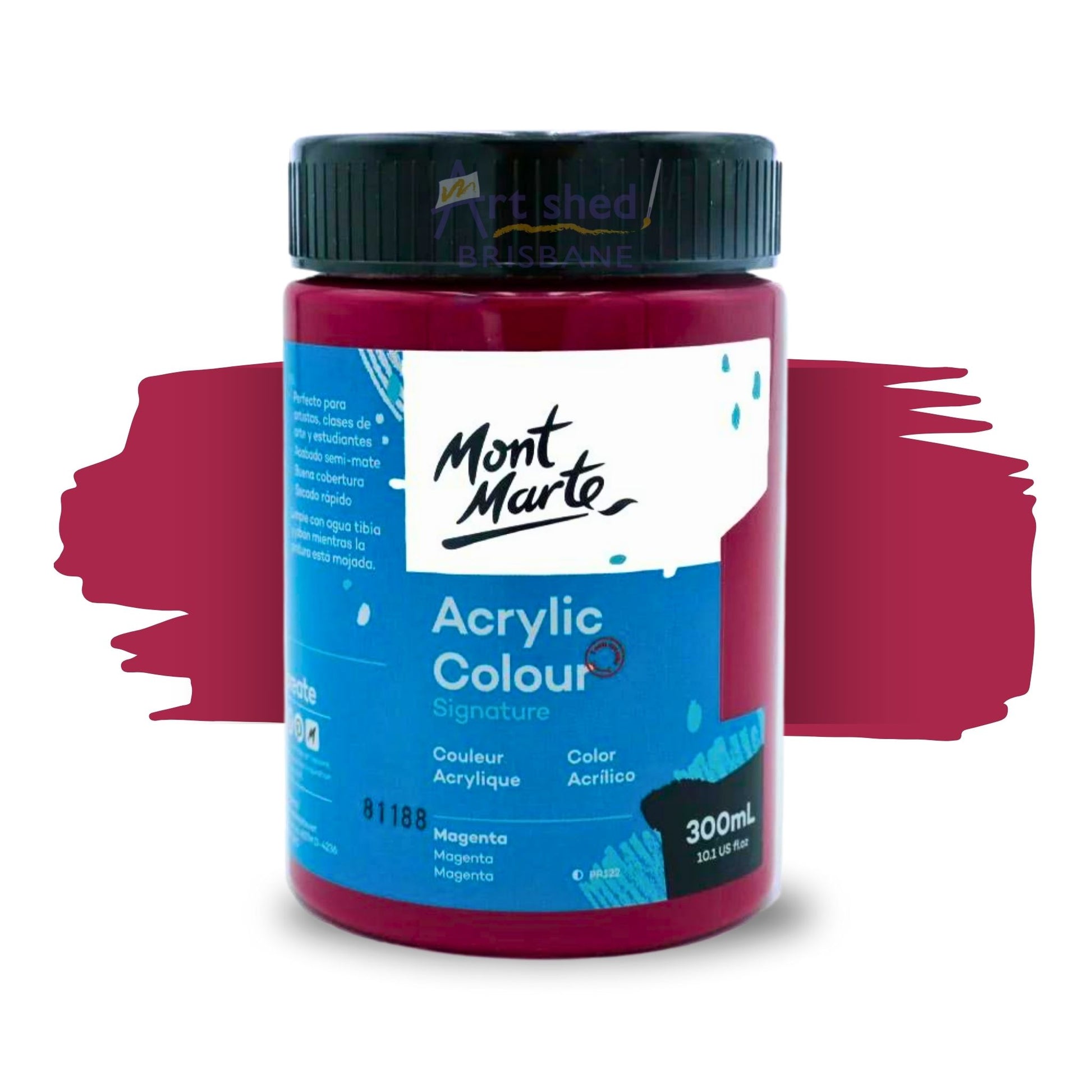 Mont Marte Acrylic Colour Paint 300ml Magenta