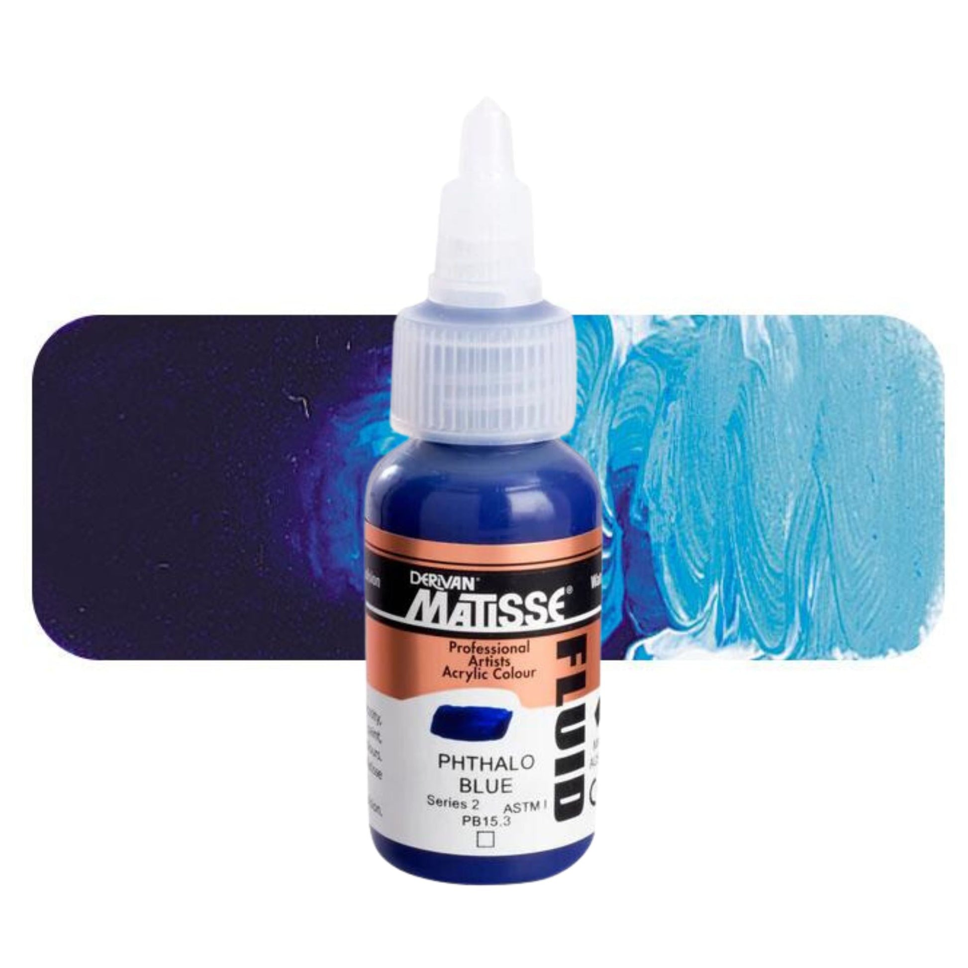 Matisse Fluid Acrylic 36ml S2 PHTHALO BLUE