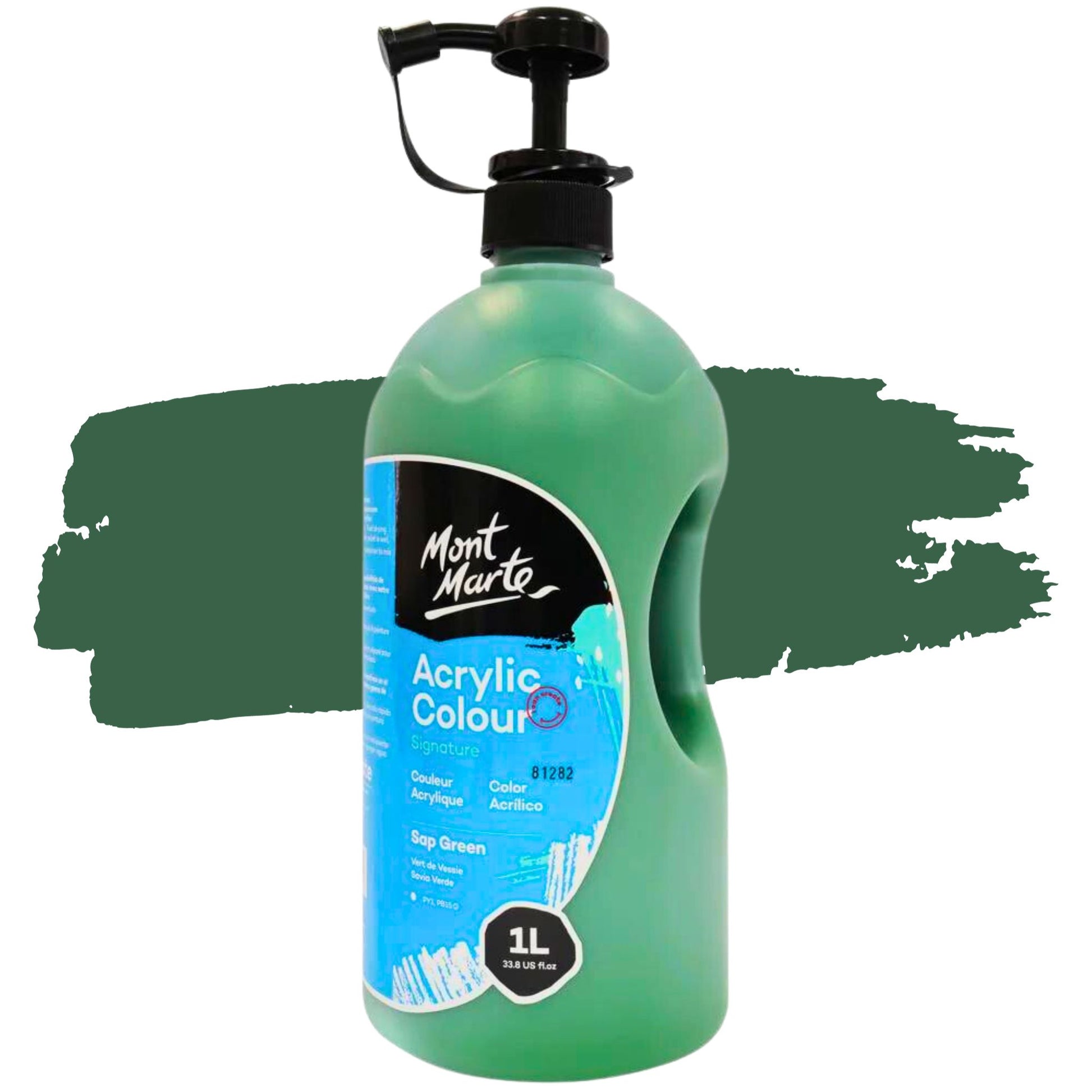 Mont Marte Signature Acrylic Paint 1 Litre Sap Green