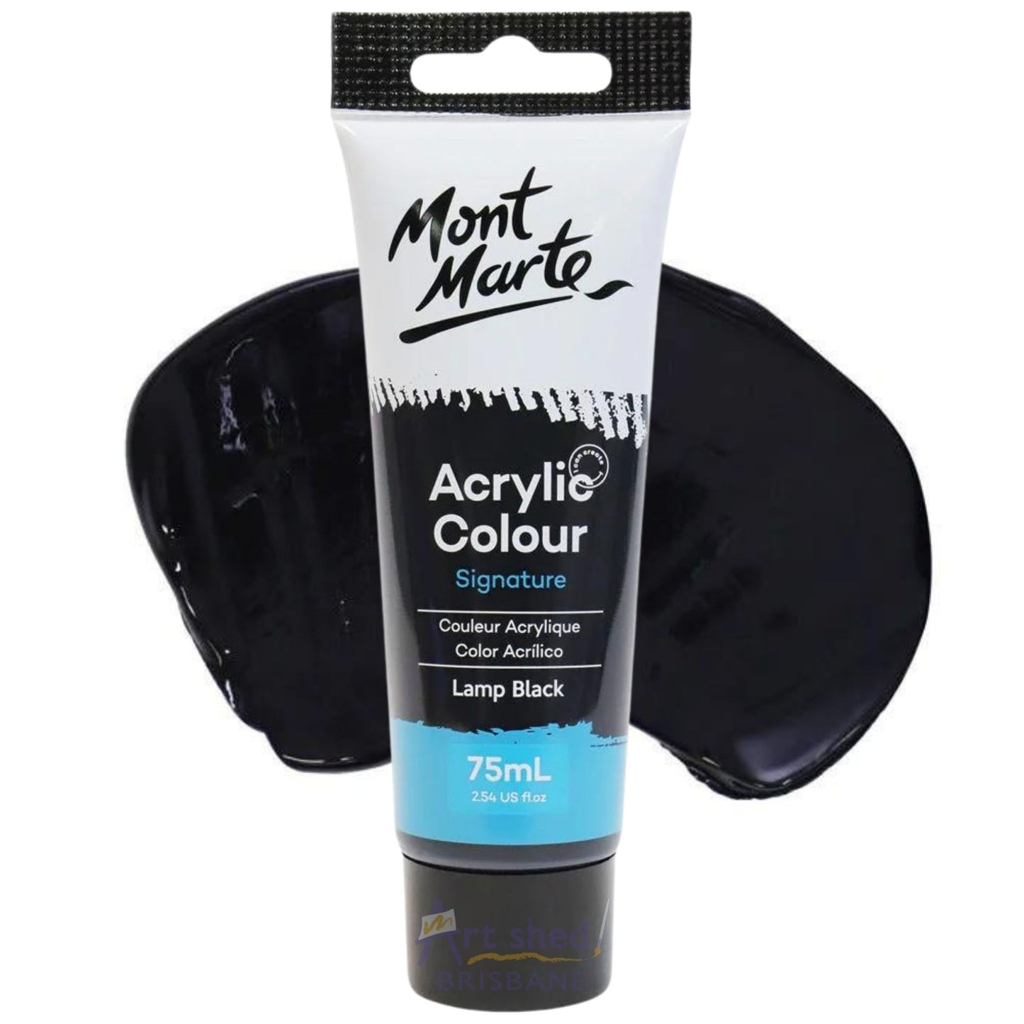 Mont Marte Signature Acrylic Paint 75ml LAMP BLACK