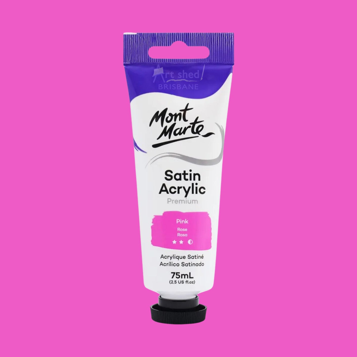 Mont Marte Satin Acrylic 75ml PINK