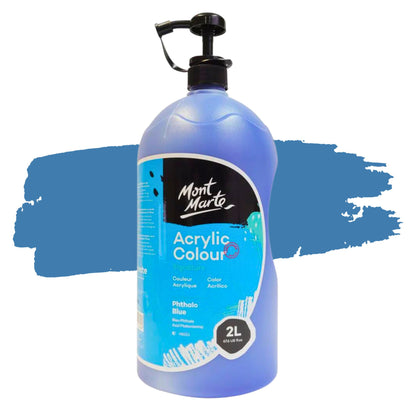 Mont Marte Signature Acrylic Paint 2 Litres PHTHALO BLUE