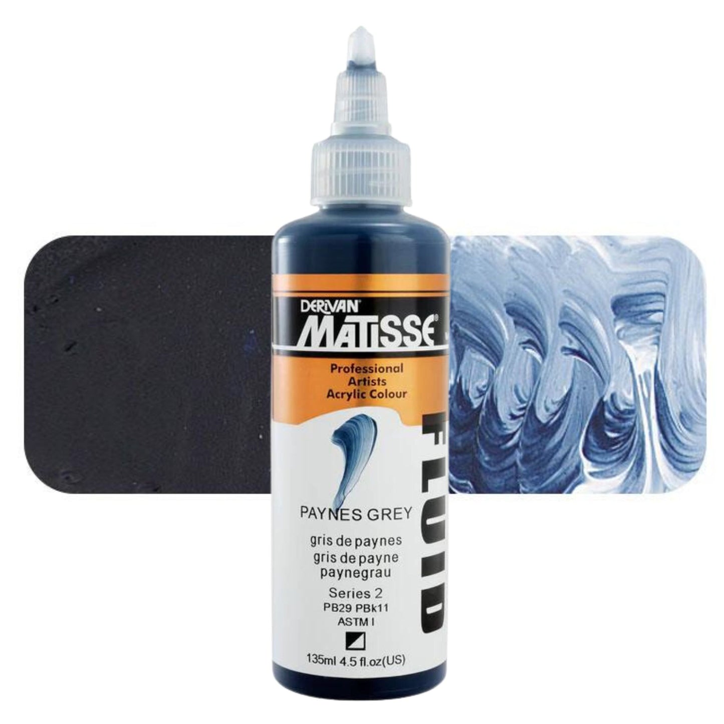 Matisse Fluid Acrylic 135ml S2 Paynes Grey