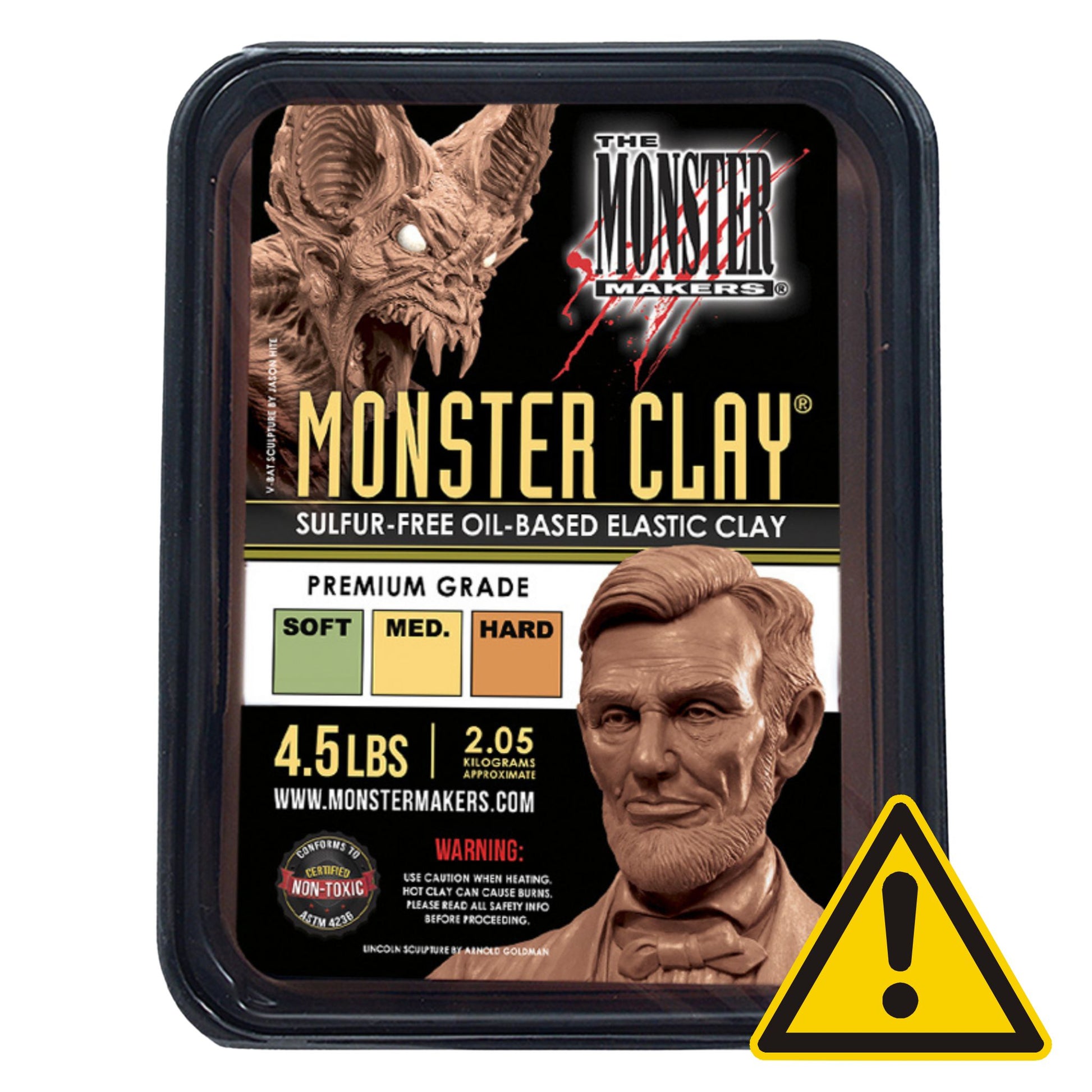 Monster Clay Premium Brown 2kg - Medium