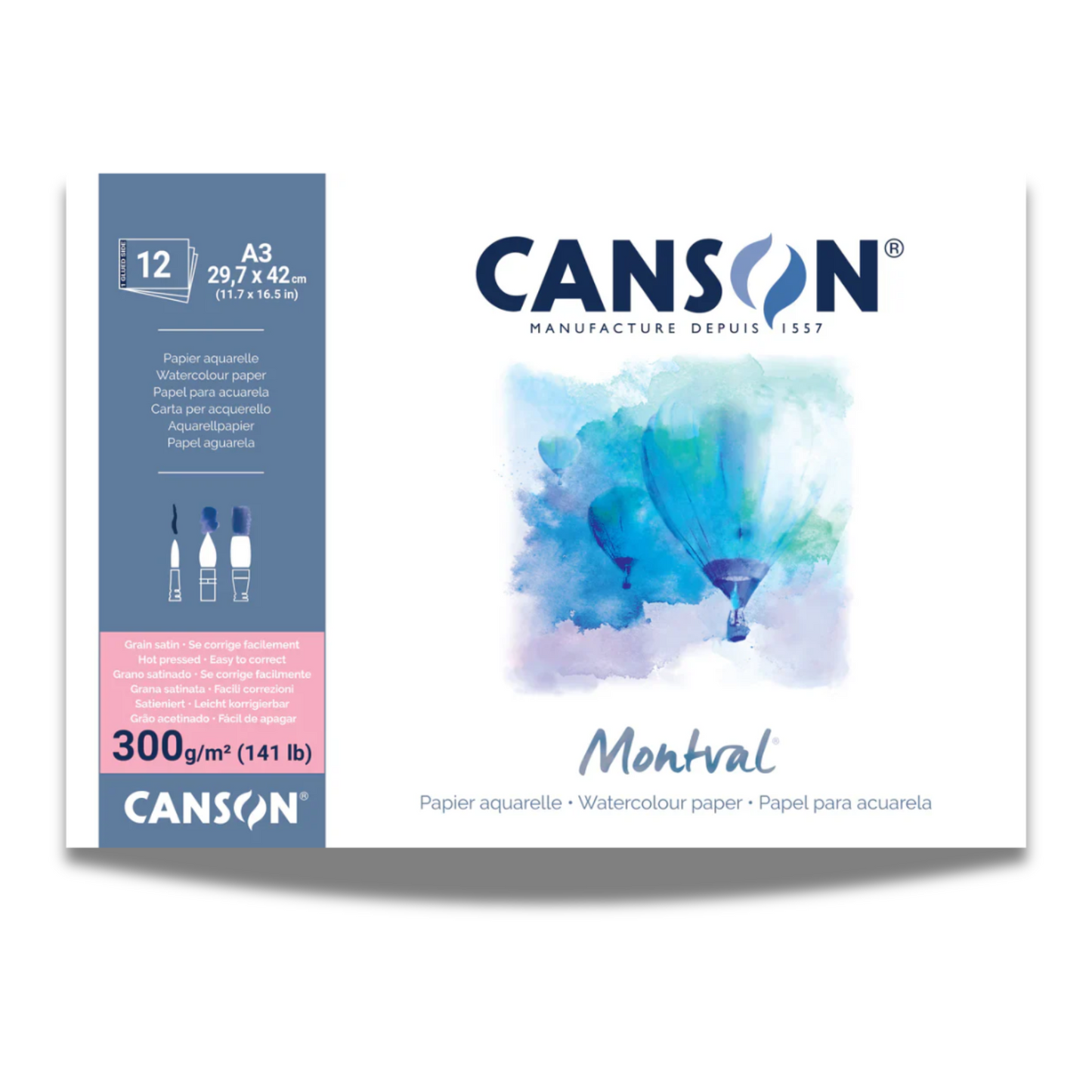 Canson Montval 300g Watercolour Pad Hot Press