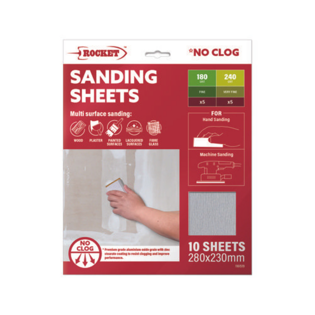 Rocket Sanding Sheets No-Clog 10pc – Art Shed Brisbane