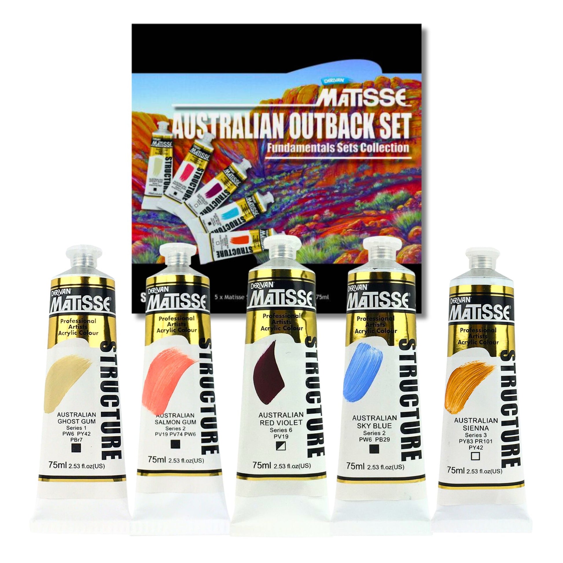 MATISSE STRUCTURE AUST OUTBACK SET 5 x 75ml