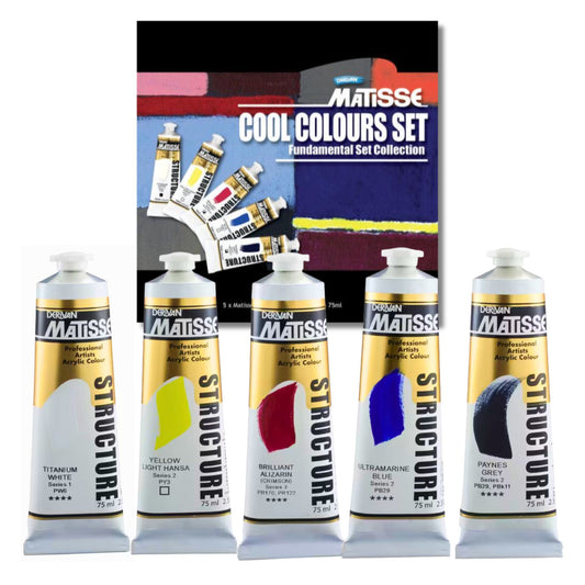 MATISSE STRUCTURE COOL COLOURS SET 5 x 75ml