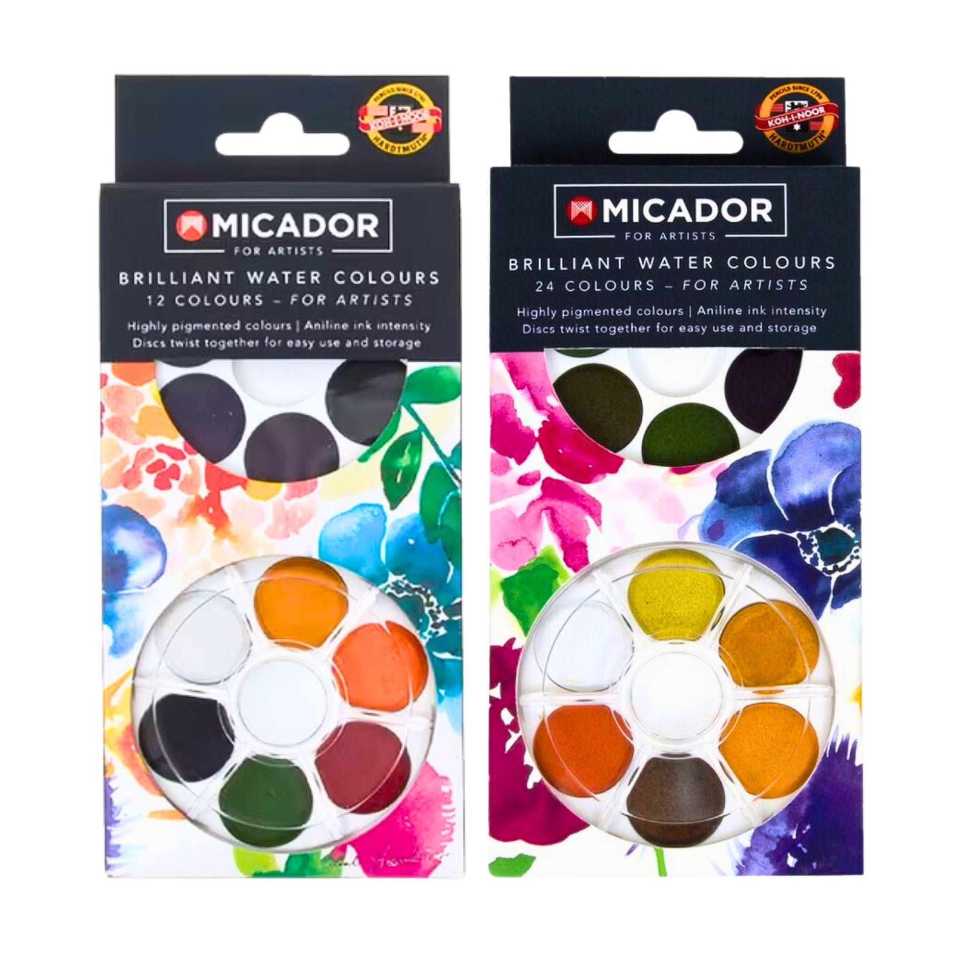 Micador for Artists Brilliant Watercolour Disc Set