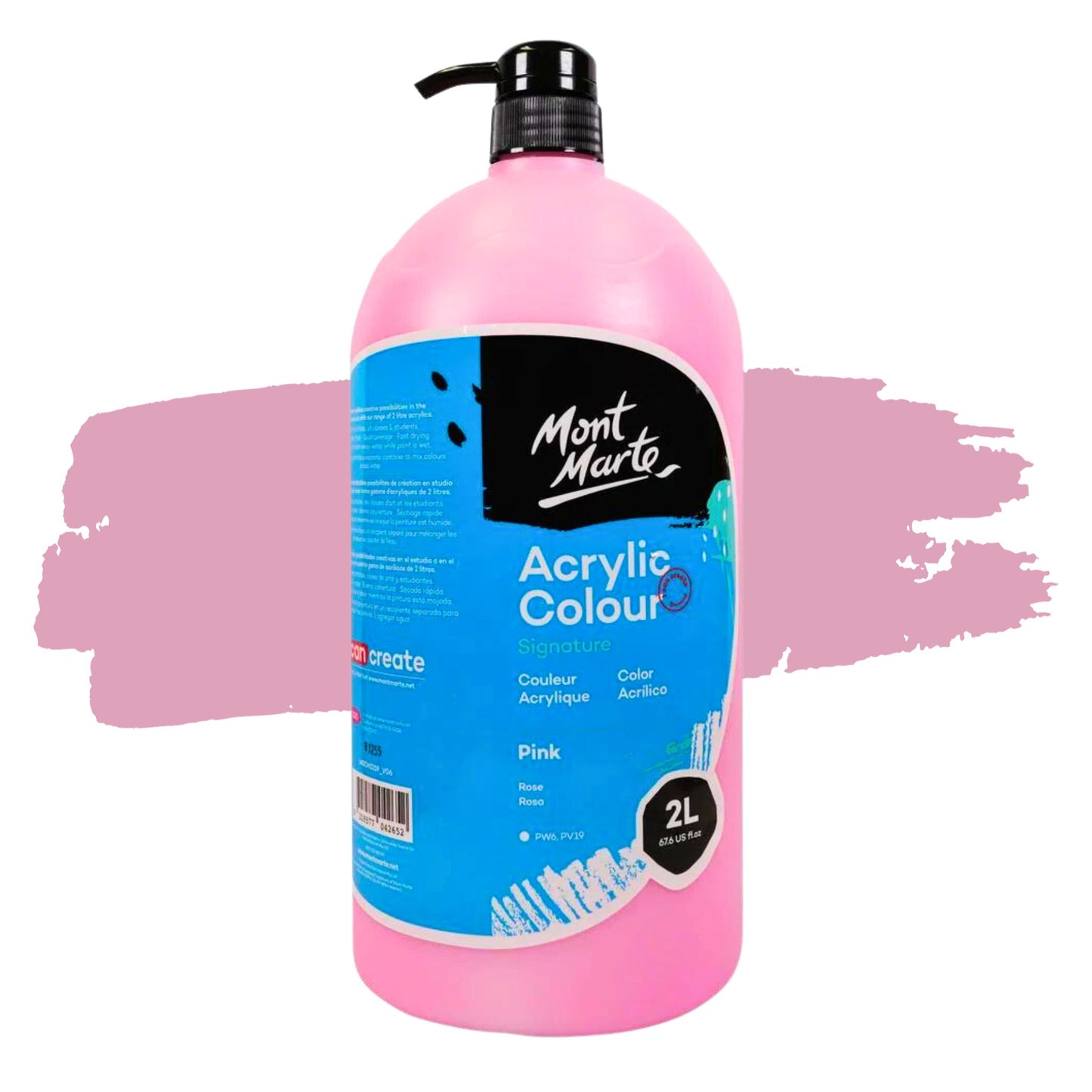 Mont Marte Signature Acrylic Paint 2 Litres PINK