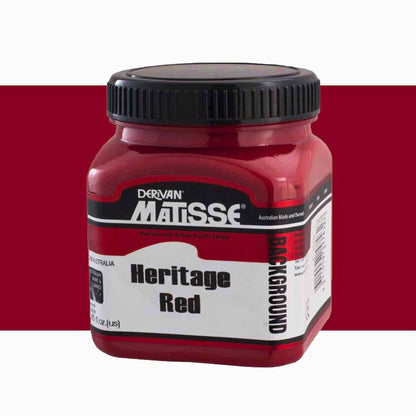 MATISSE BACKGROUND COLOUR 250ml HERITAGE RED