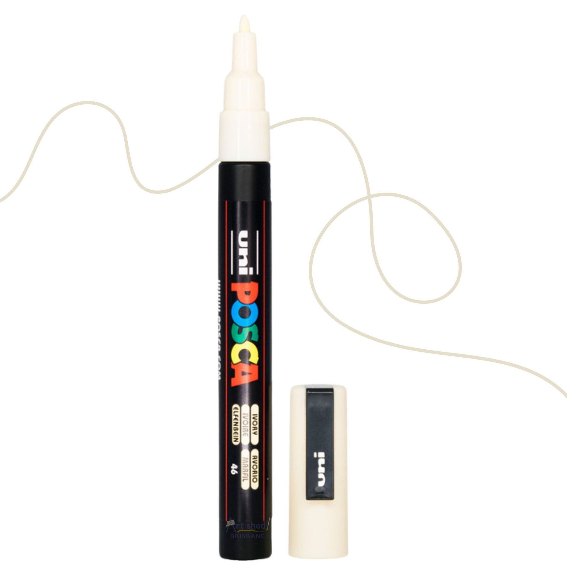 UNI POSCA 3M Fine BULLET 0.9 to 1.3mm IVORY