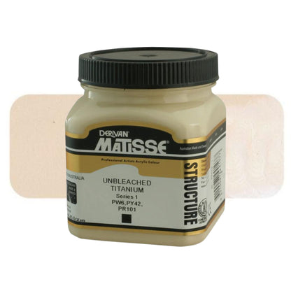 MATISSE STRUCTURE ACRYLIC 250ml S1 Unbleached Titanium