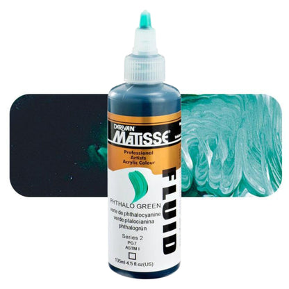 Matisse Fluid Acrylic 135ml S2 Phthalo Green