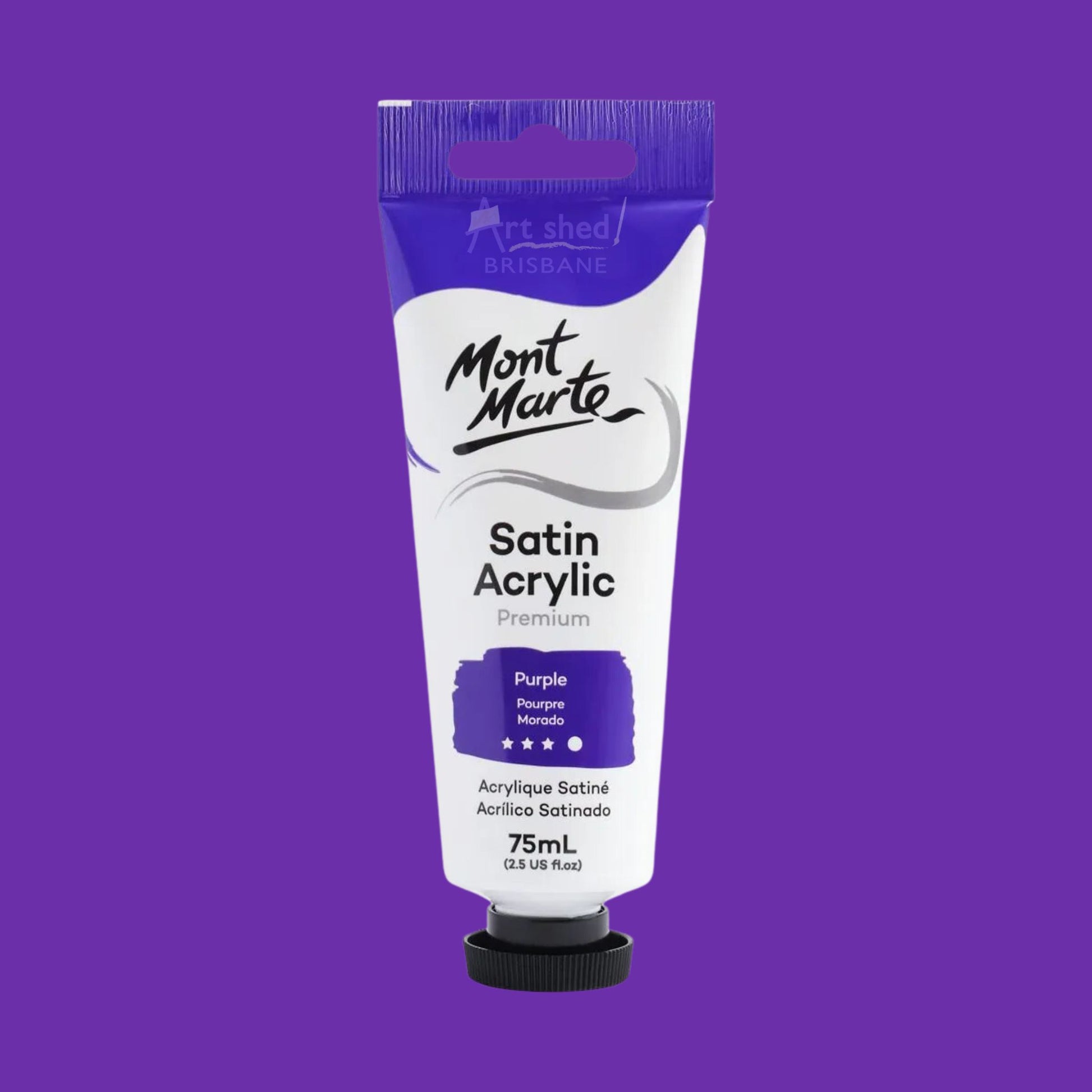 Mont Marte Satin Acrylic 75ml Purple