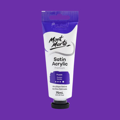 Mont Marte Satin Acrylic 75ml Purple