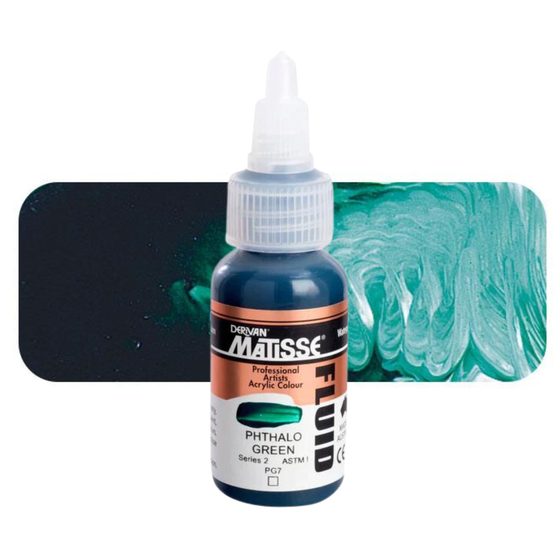 Matisse Fluid Acrylic 36ml S2 Phthalo Green