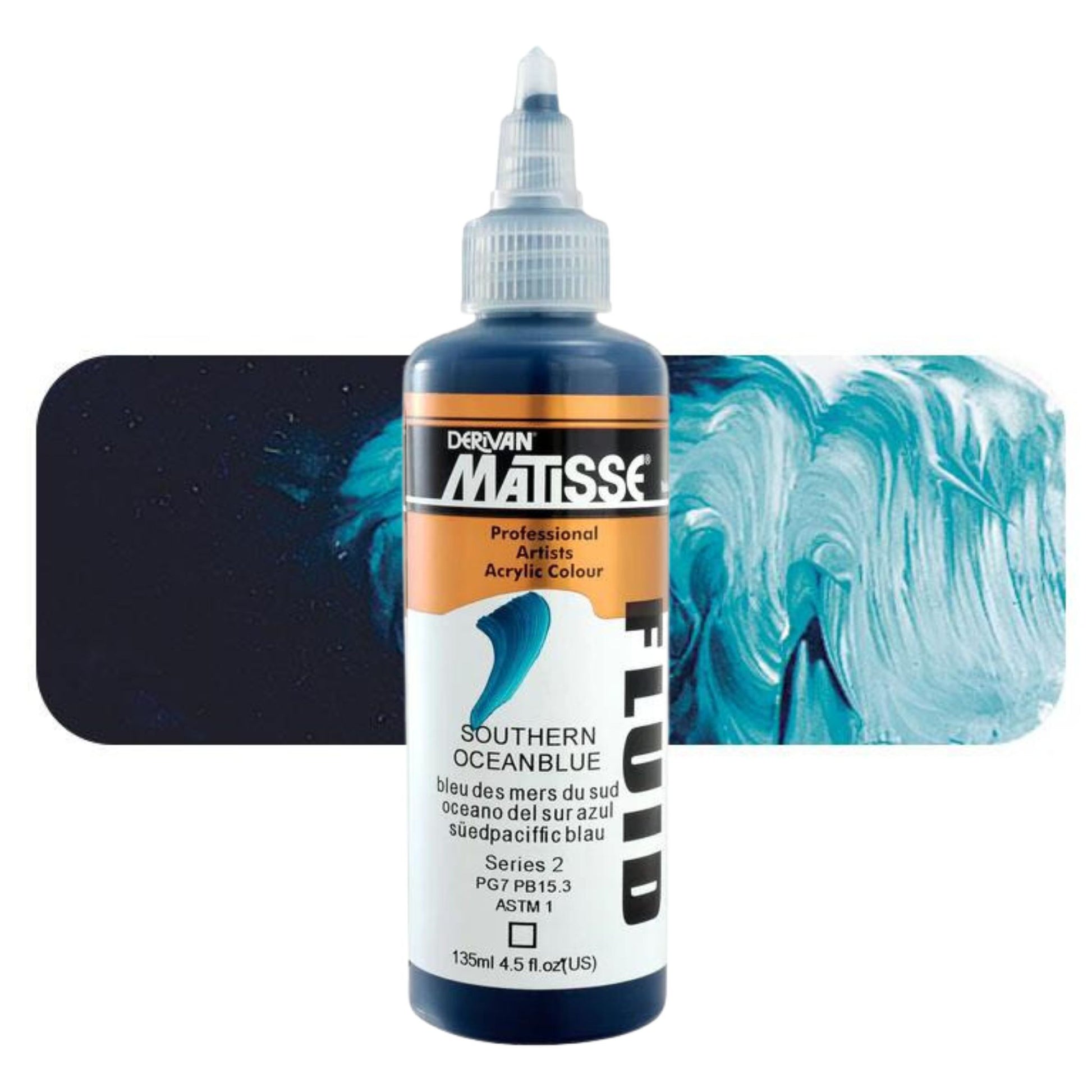 Matisse Fluid Acrylic 135ml S2 SOUTHERN OCEAN BLUE