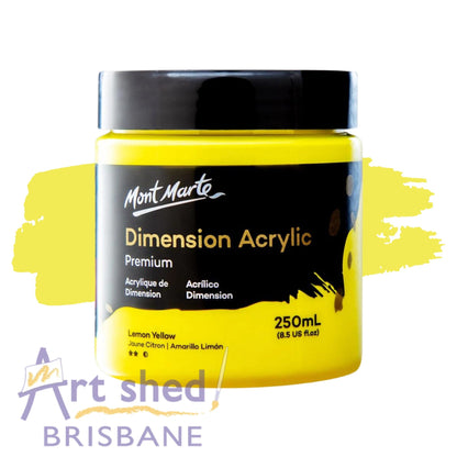 Mont Marte Dimension Acrylic Paint 250ml LEMON YELLOW