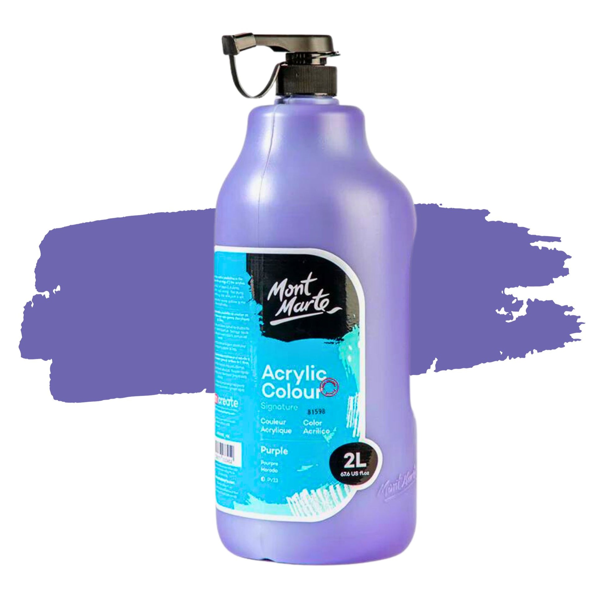 Mont Marte Signature Acrylic Paint 2 Litres Purple