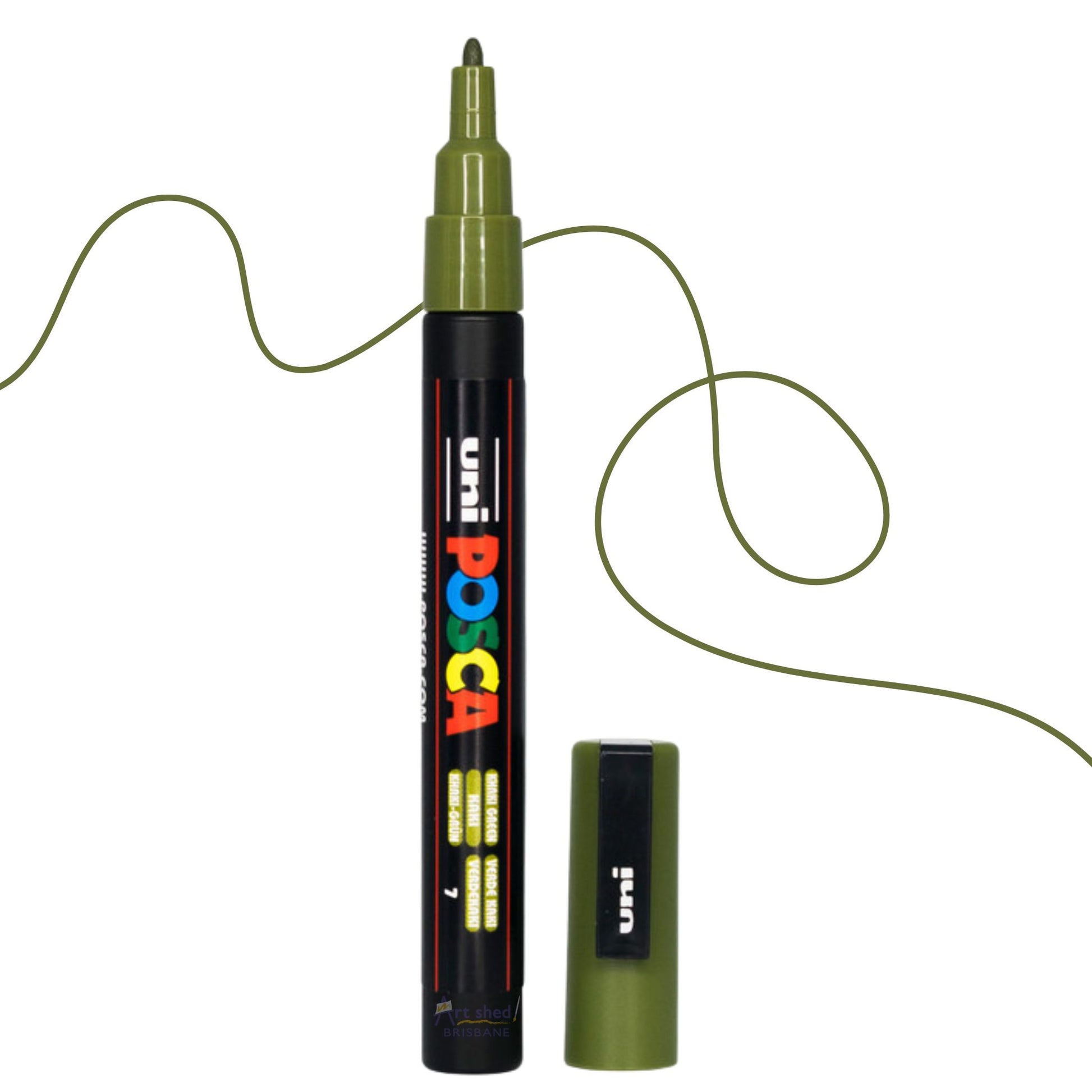 UNI POSCA 3M Fine BULLET 0.9 to 1.3mm KHAKI GREEN