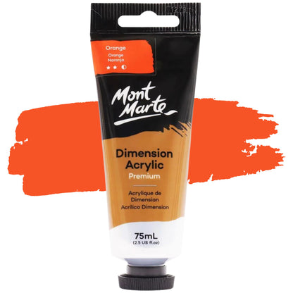 Mont Marte Dimension Acrylic Paint 75ml ORANGE