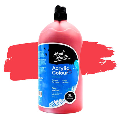 Mont Marte Signature Acrylic Paint 2 Litres Rose Madder