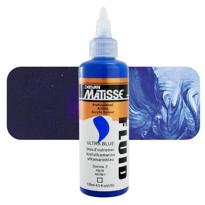 Matisse Fluid Acrylic 135ml S2 Ultramarine Blue